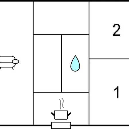 Two-bedroom In * Rudkøbing